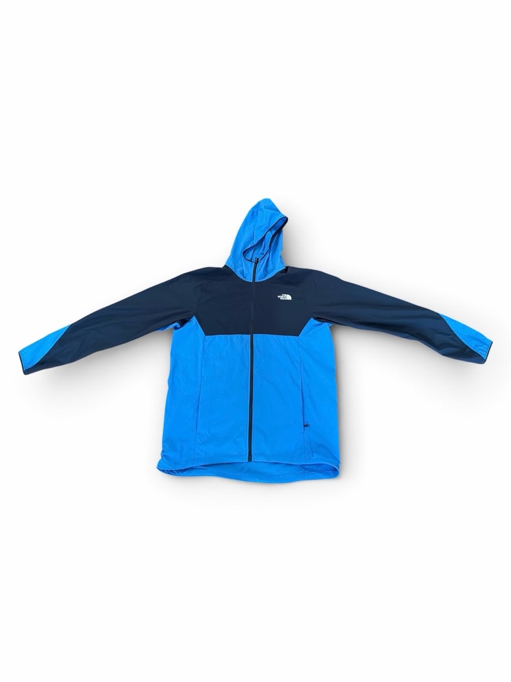 The North Face Blue Two-Tone Hooded Windbreaker